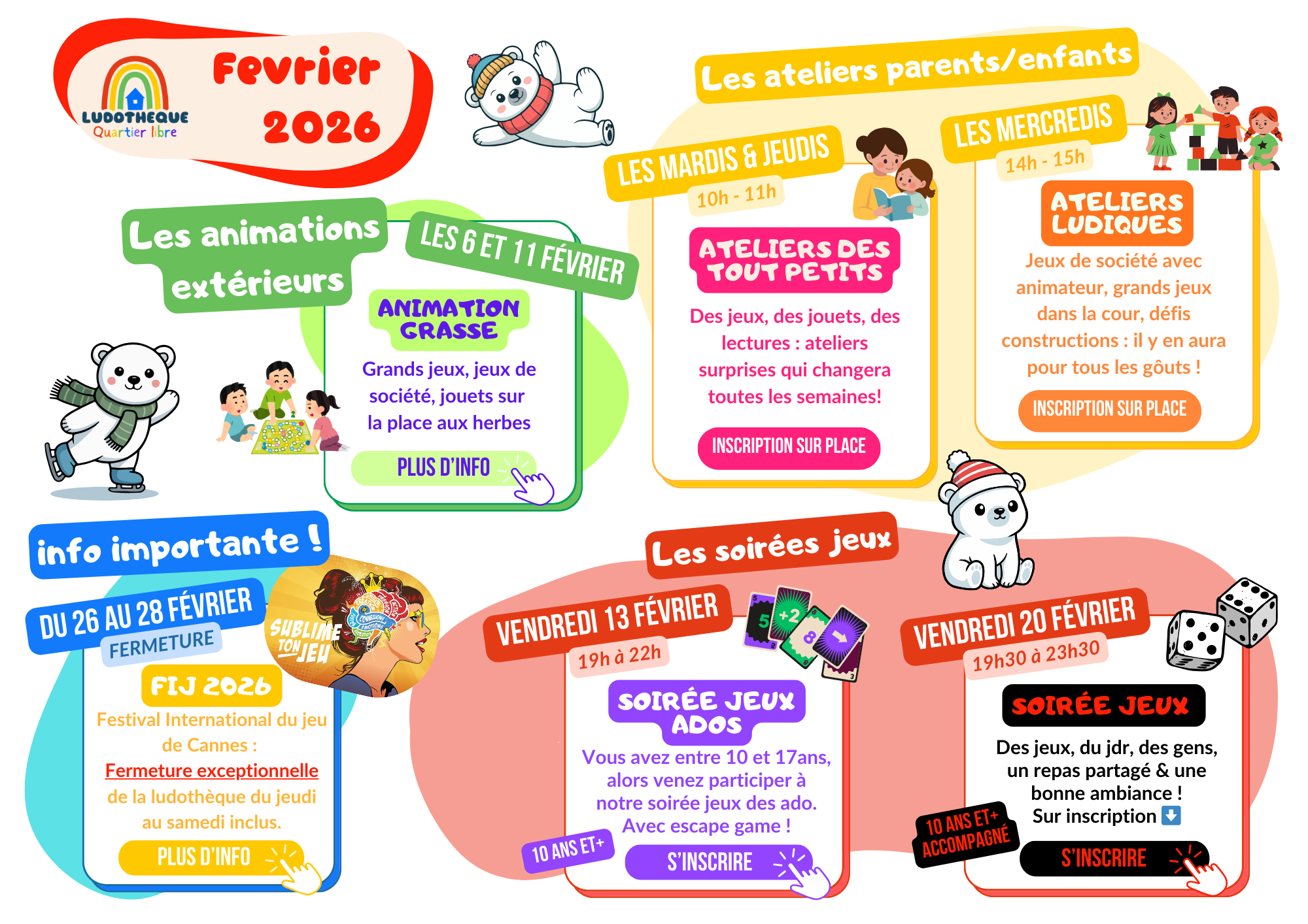 Calendrier Février 2026